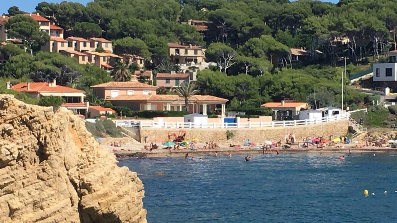 T2 Rez De Jardin 300M Plage De Beaucours Sanary Sur Mer エクステリア 写真