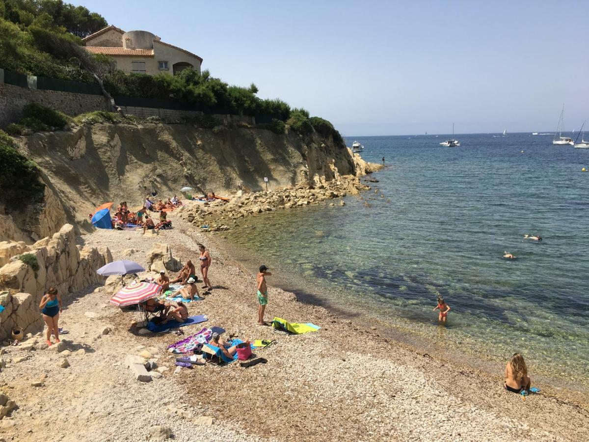 T2 Rez De Jardin 300M Plage De Beaucours Sanary Sur Mer エクステリア 写真