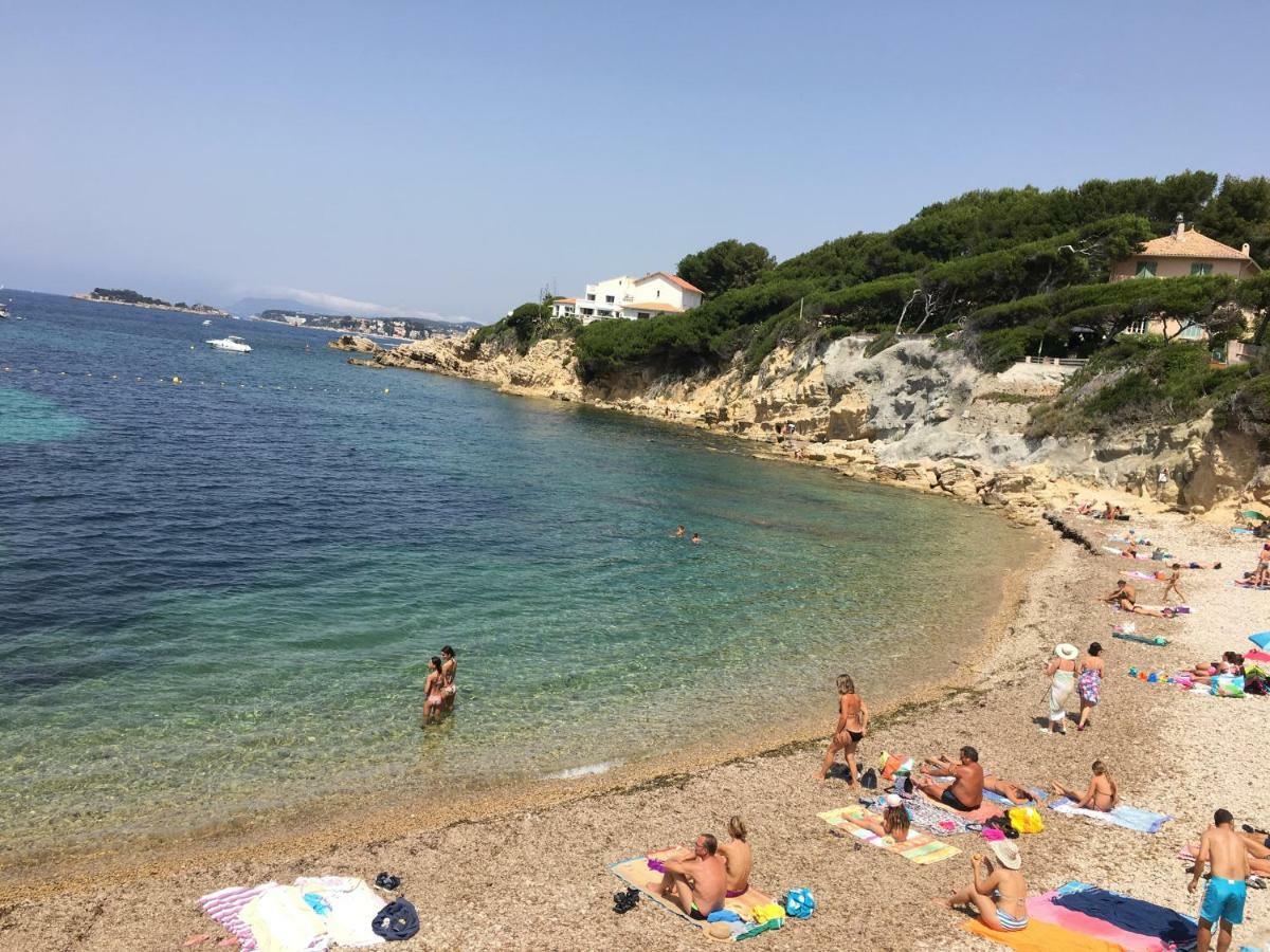 T2 Rez De Jardin 300M Plage De Beaucours Sanary Sur Mer エクステリア 写真
